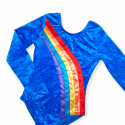 Turnpakje-lange-mouwen-regenboog-velours