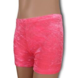 turnbroekje roze velours. Neon roze.