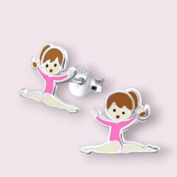 Turnsieraden oorbellen turnster roze