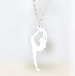 turnsieraden ketting gymnast rvs