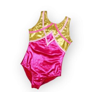 Turnpakje fuchsia goud