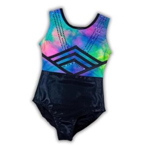 turnpakje maat 128 zwart tie dye