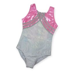 Turnpakje 140 roze wit