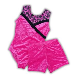 turnpakje met broekje roze velours