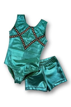 Turnpakje met broekje groen - Blom Turnpakjes