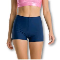 Blauw turnbroekje mat lycra voor meisjes