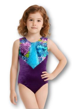 Turnpakje velours aubergine