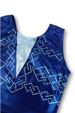 Turnpakje blauw glitter voor meisjes